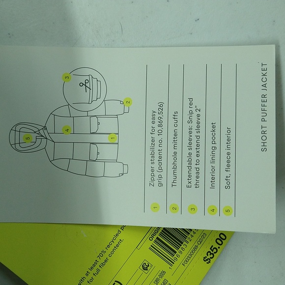 NEW! Boys' Puffer Jacket - All In Motion Green - Picture 16 of 16